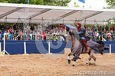 Medieval joust Editorial Stock Photo